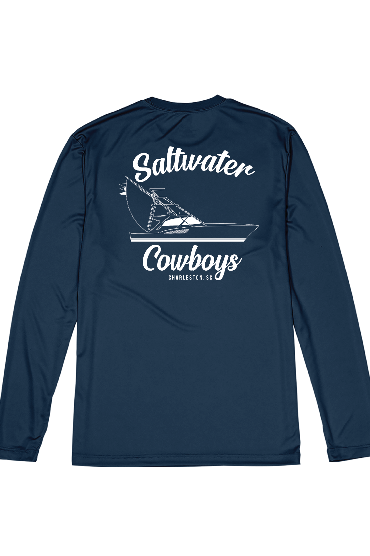 SWC BOAT LONG SLEEVE TEE - NAVY