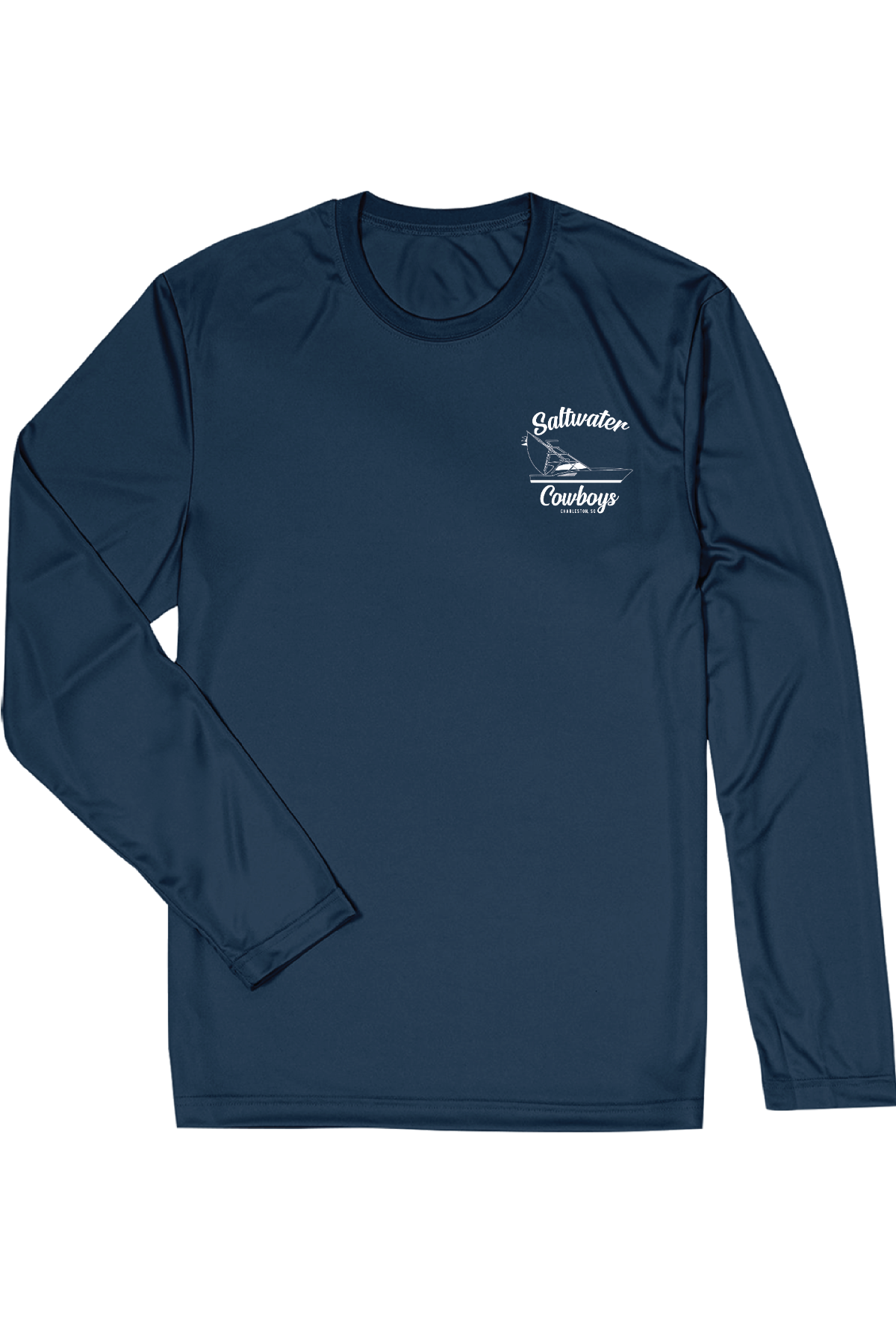 SWC BOAT LONG SLEEVE TEE - NAVY