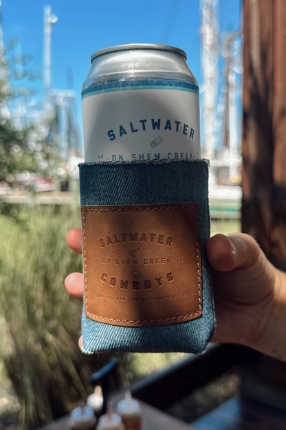 DENIM SALTWATER COWBOYS KOOZIE