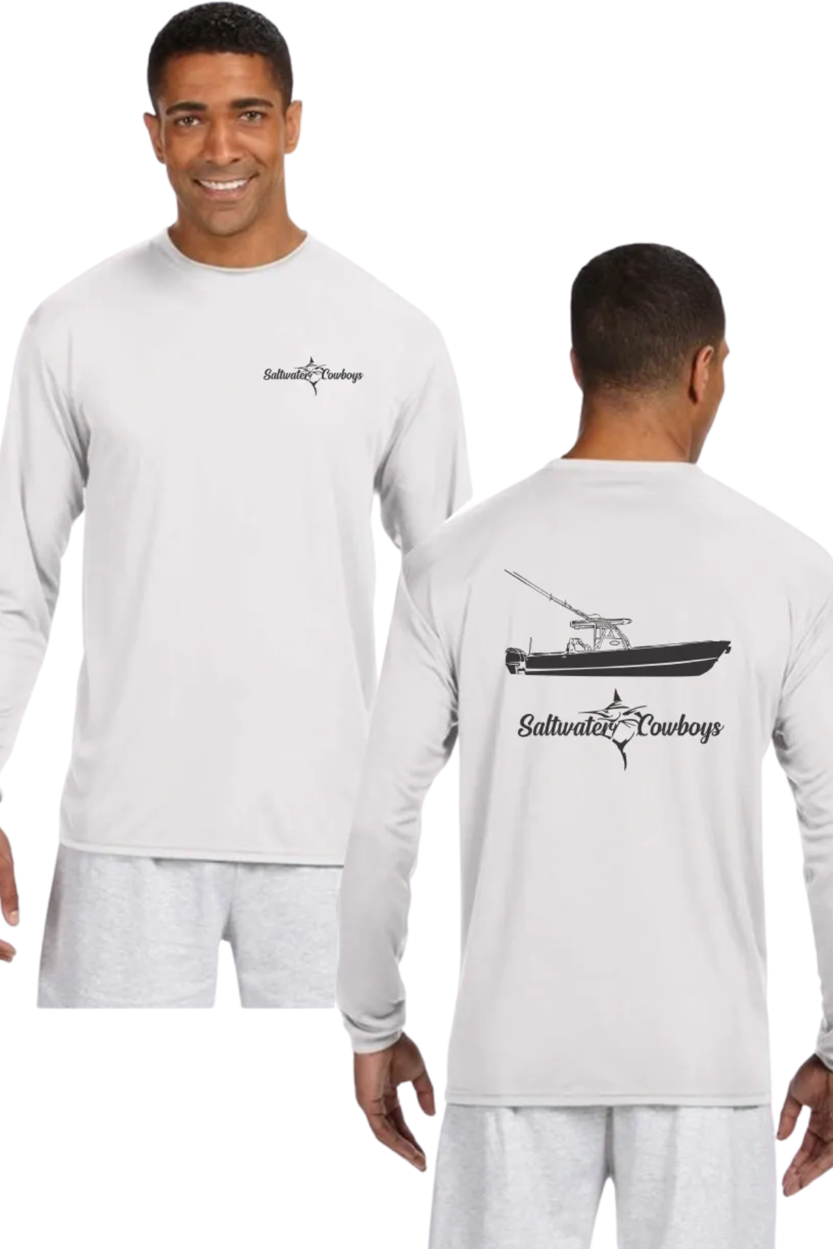 SWC BOAT LONG SLEEVE TEE - WHITE