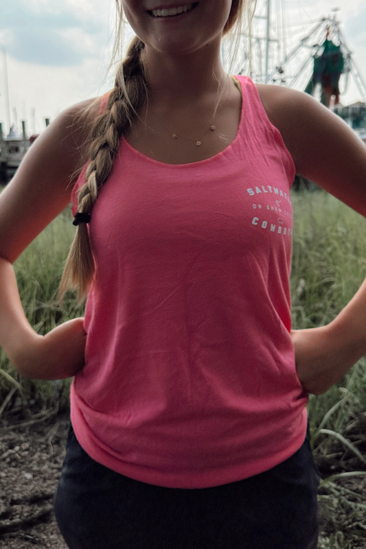 PINK RACERBACK TANK TOP