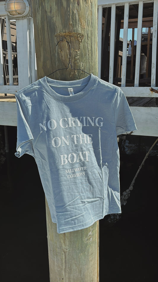 NO CRYING CROPPED TEE